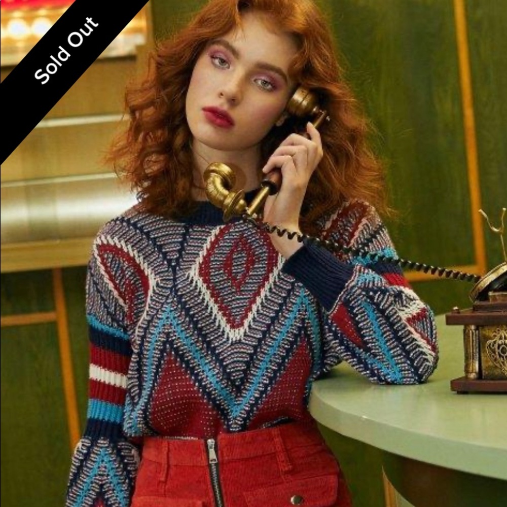 Colorful, fitted knit pullover - Picture 2 of 7